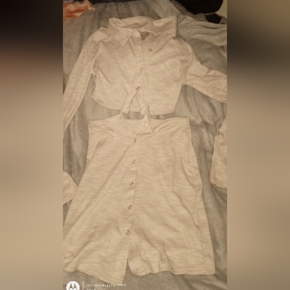 Ribbed knot held dress